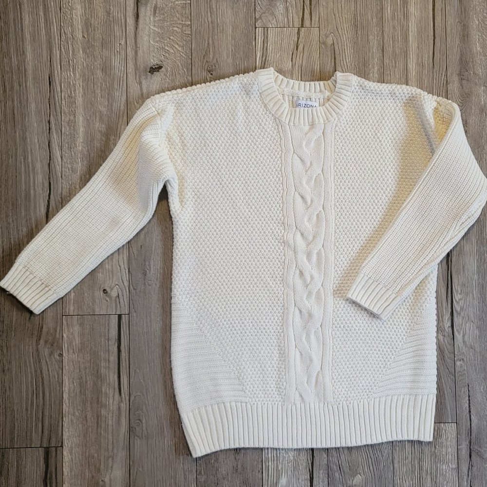 Arizona Crew Neck Sweater Off White Size Large